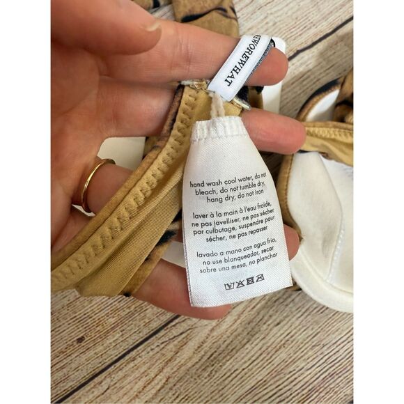 NWT WeWoreWhat Claudia Underwire Bikini Top Tiger Print Animal Size M - Picture 10 of 13